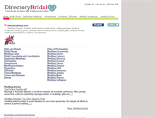 Tablet Screenshot of directorybridal.com